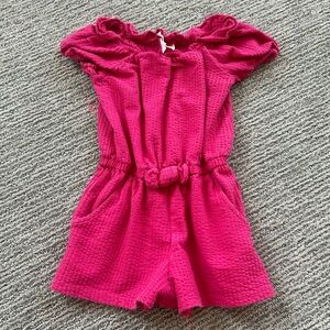 Cat & Jack Fuchsia Textured Kids Romper